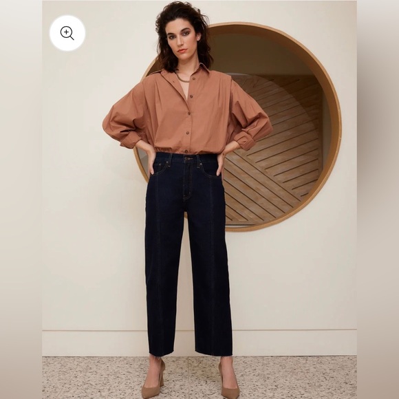 NWT Etica Tyler Seamed Straight Crop Jean - Picture 2 of 6